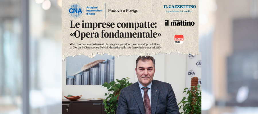 ALTA VELOCITÀ: CNA PADOVA E ROVIGO AL FIANCO DI COMUNE E CCIAA PER SVILUPPO RAPIDO INFRASTRUTTURA